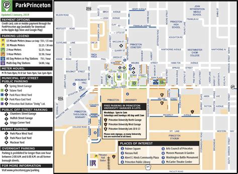 princeton free parking map